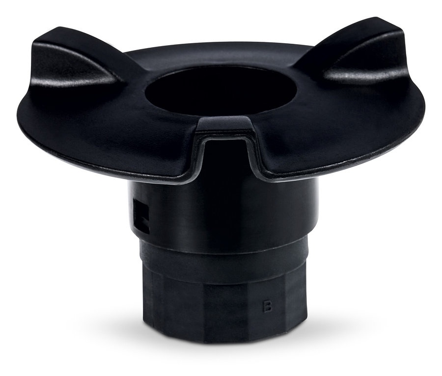 Czarna plastikowa nasadka.