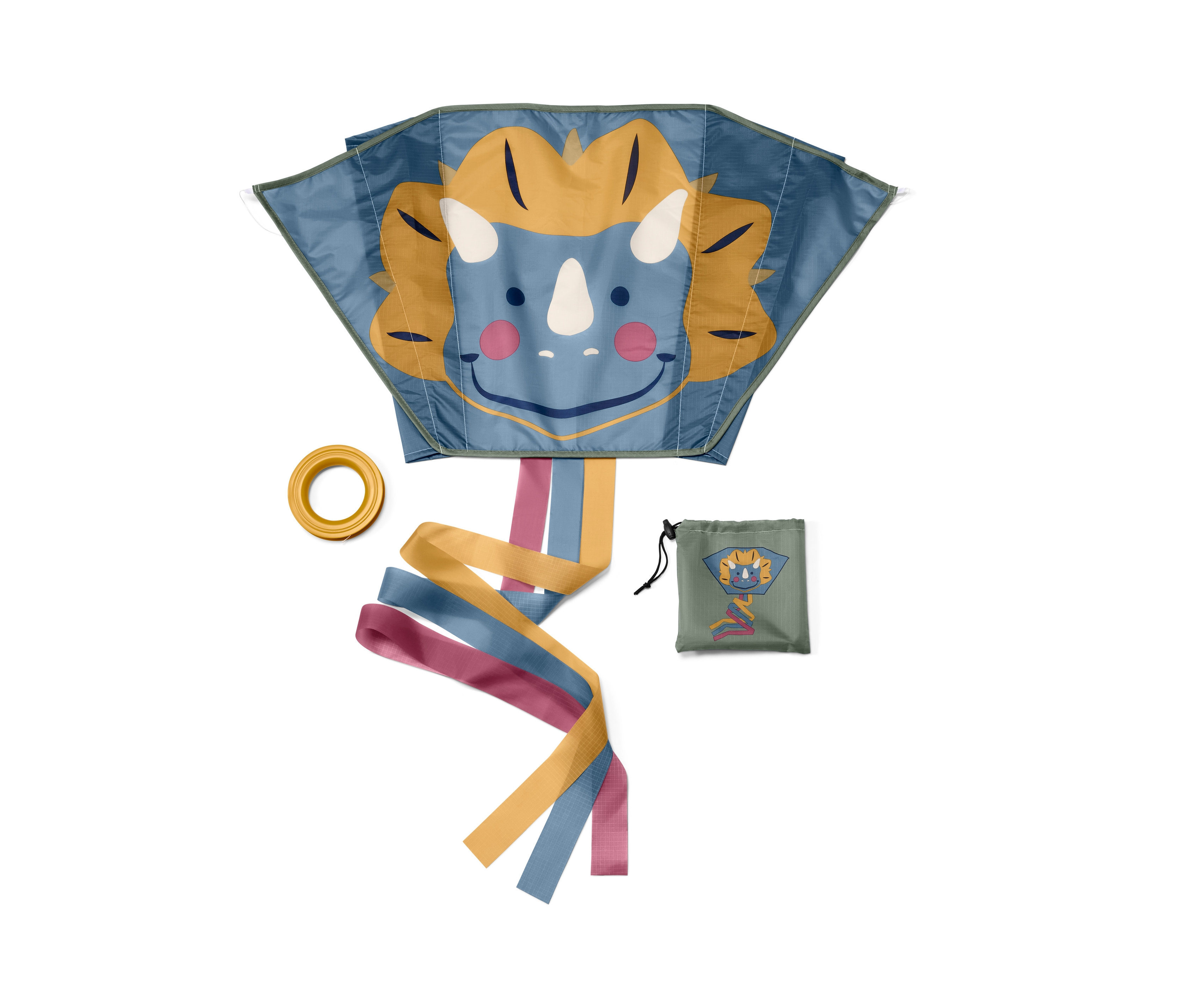 Tchibo - Latawiec kieszonkowy - kolor: zielony/niebieski