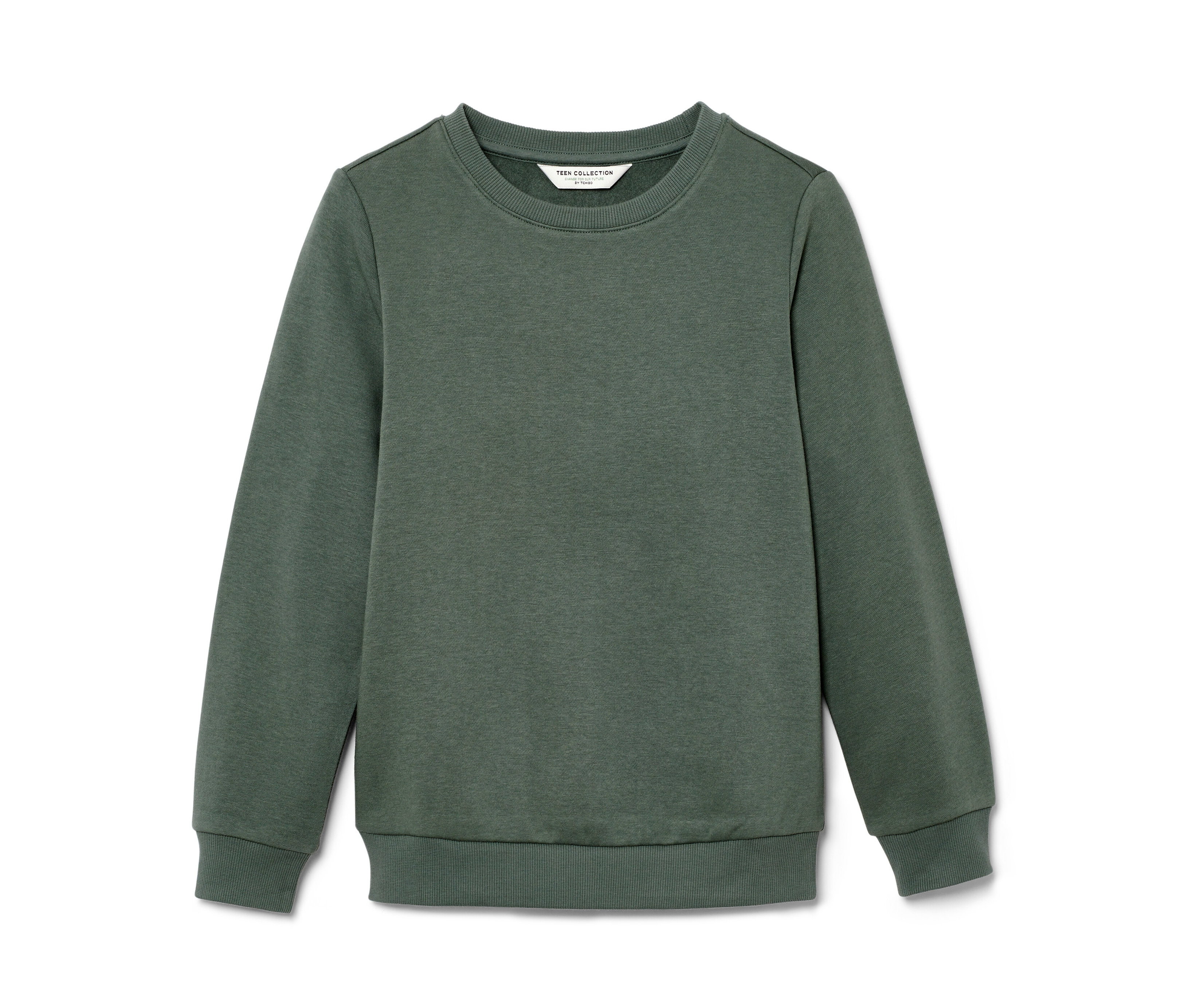 Tchibo - Bluza dziecięca z drapaną stroną wewnętrzną, zielony