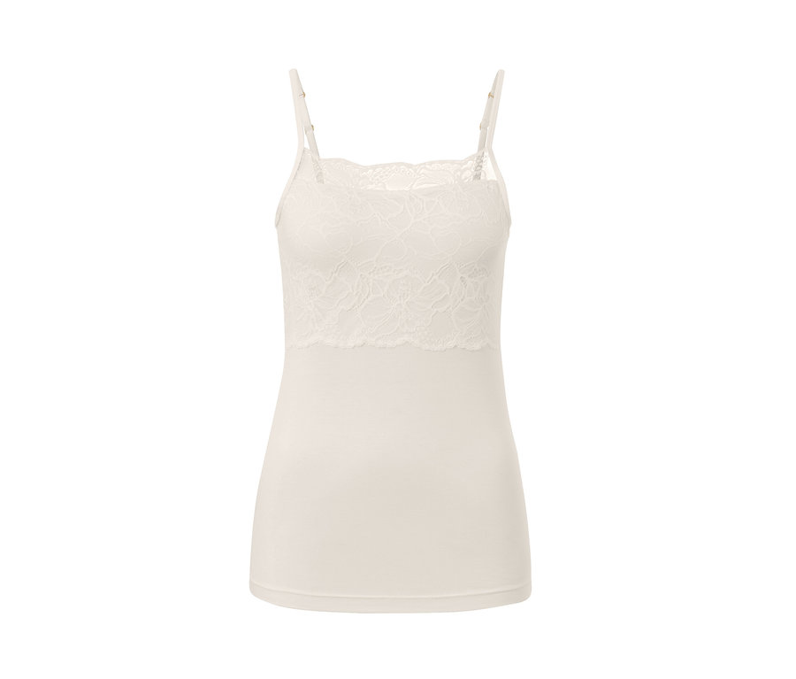 Kremowa koszulka z modalu.