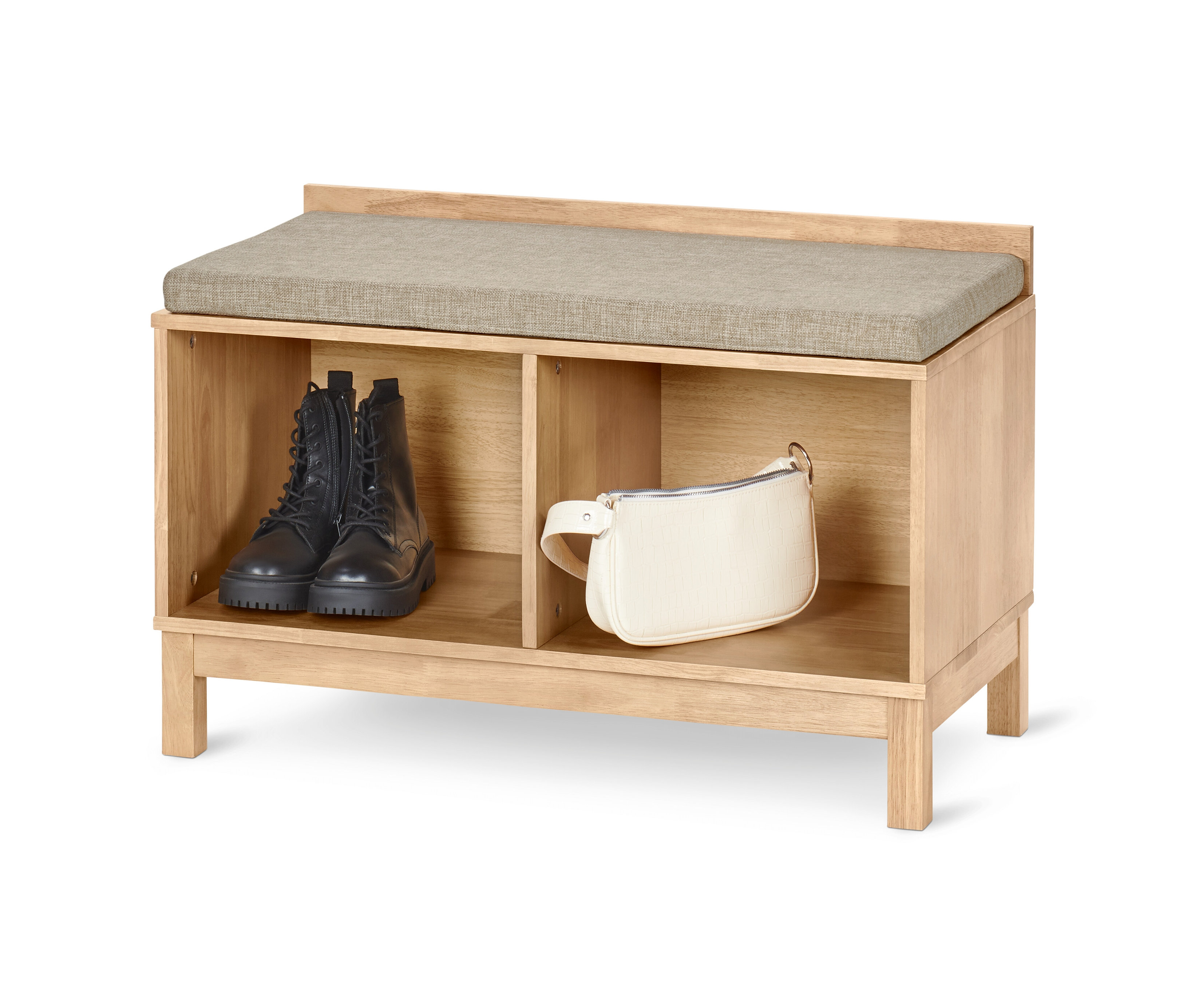 Tchibo - Ławka z miejscem do przechowywania - kolor: szary/brązowy