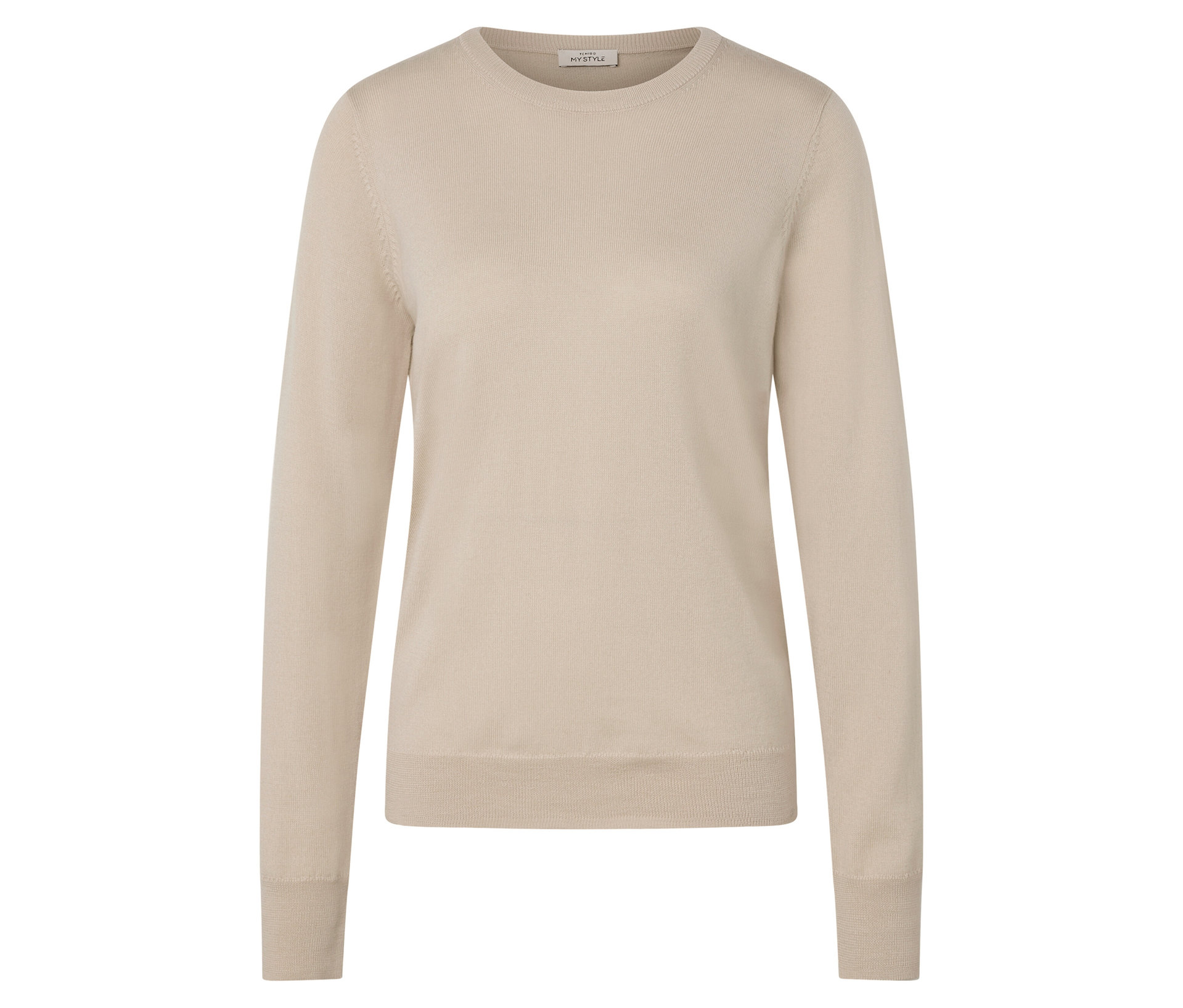 Tchibo - Cienki sweter z wełny merino- biały