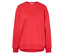 Czerwona bluza z długim rękawem.