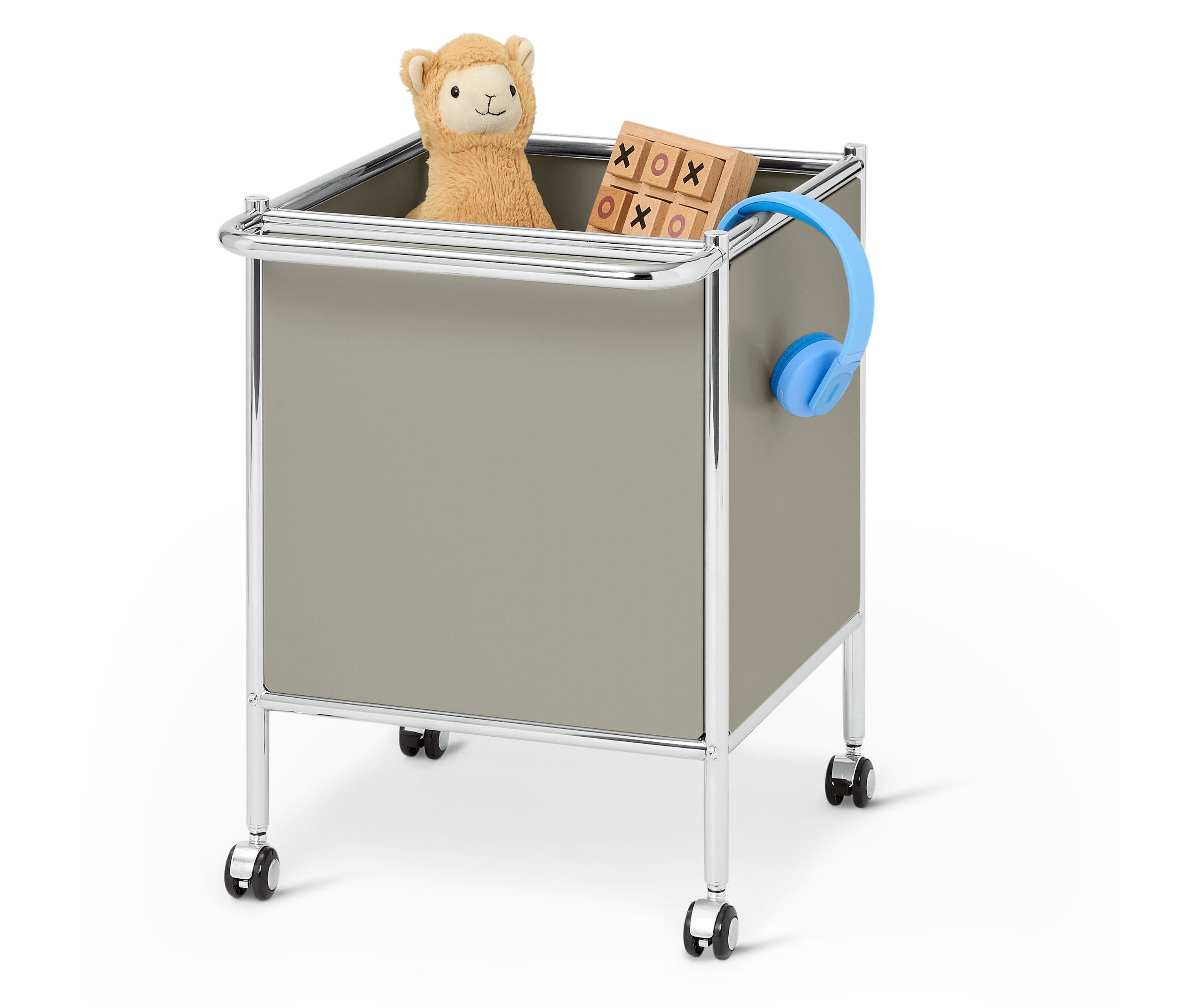 Tchibo - Metalowy wózek z kółkami „Cn3 Kids” - kolor: szary