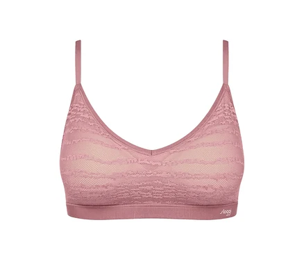 Koronkowy biustonosz push-up sloggi FREE Evolve, date night pink.
