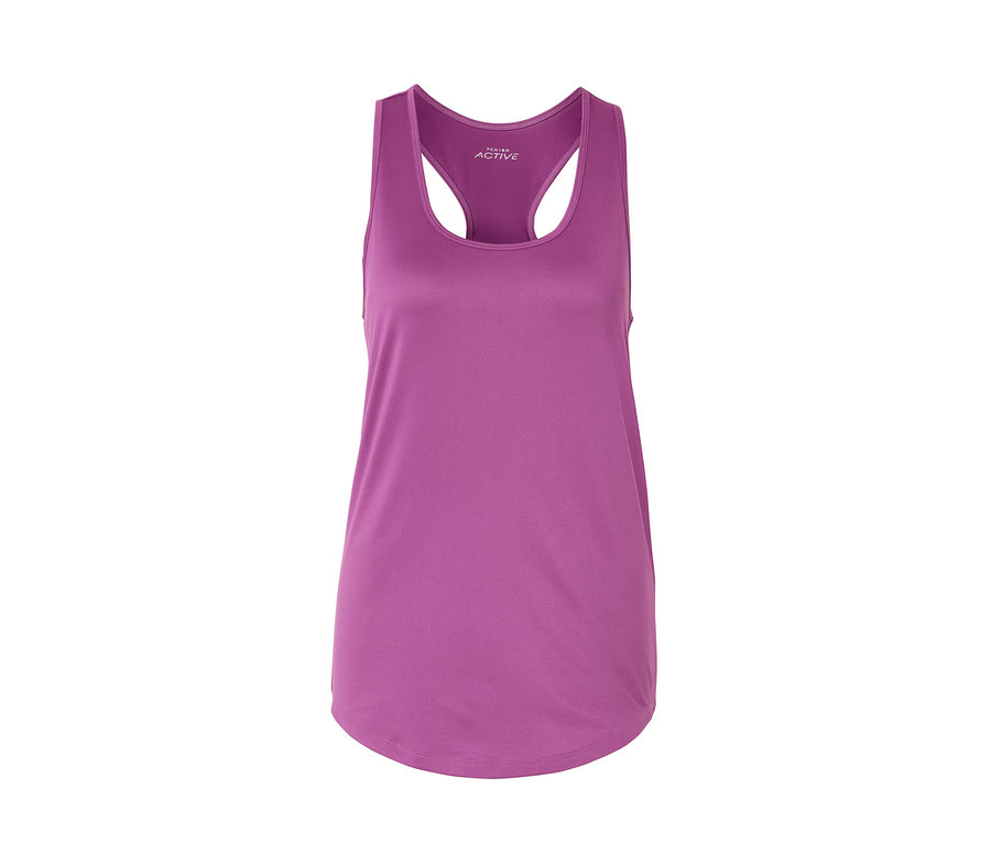 Fioletowy top funkcyjny.