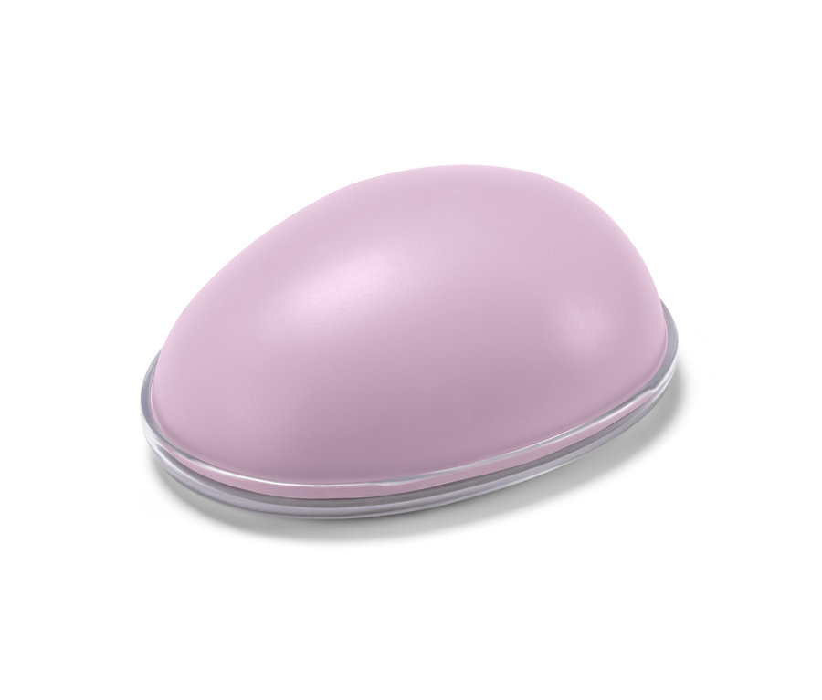 Kryształowy depilator w kolorze jasnofioletowym.