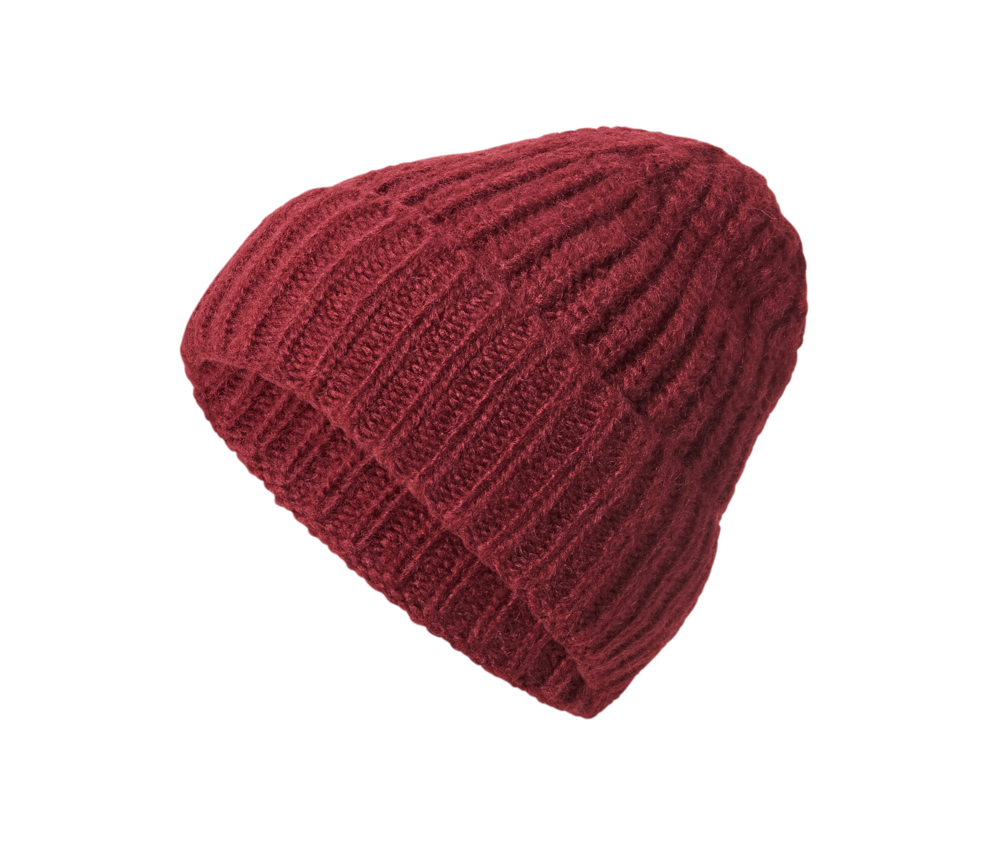 Tchibo - Czapka dzianinowa z wełną - kolor: czerwony