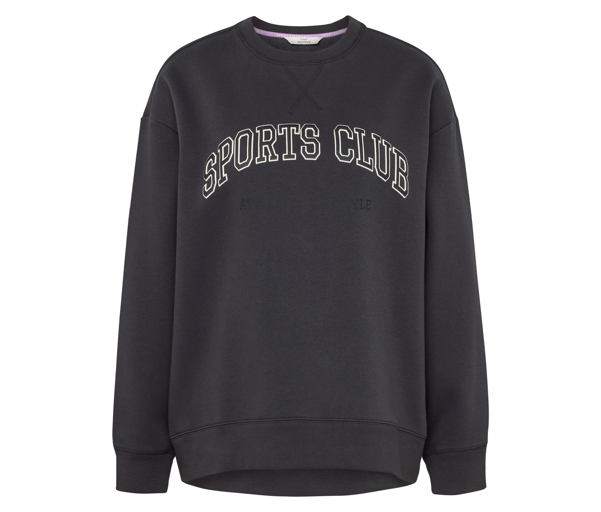 Tchibo - Bluza sportowa- szary/z nadrukiem