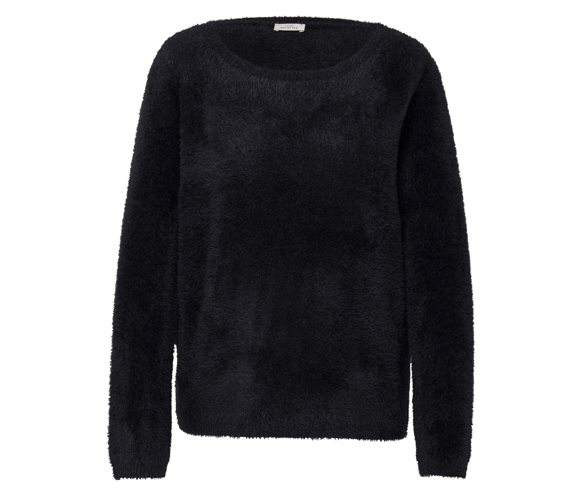 Tchibo - Puszysty sweter z dzianiny- czarny