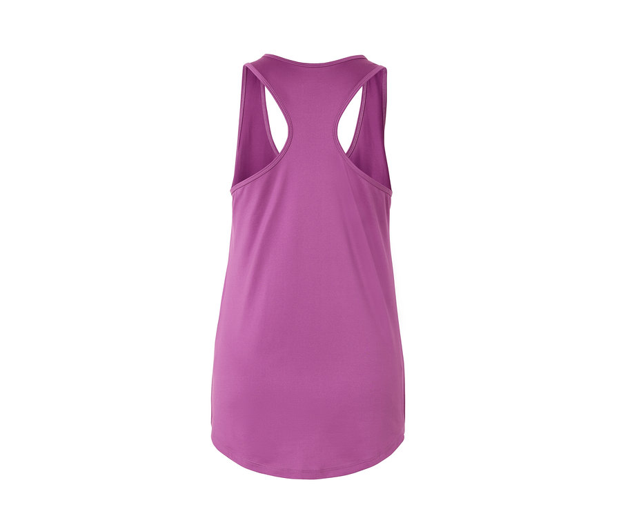 Fioletowy top funkcyjny z 2-częściowego zestawu.