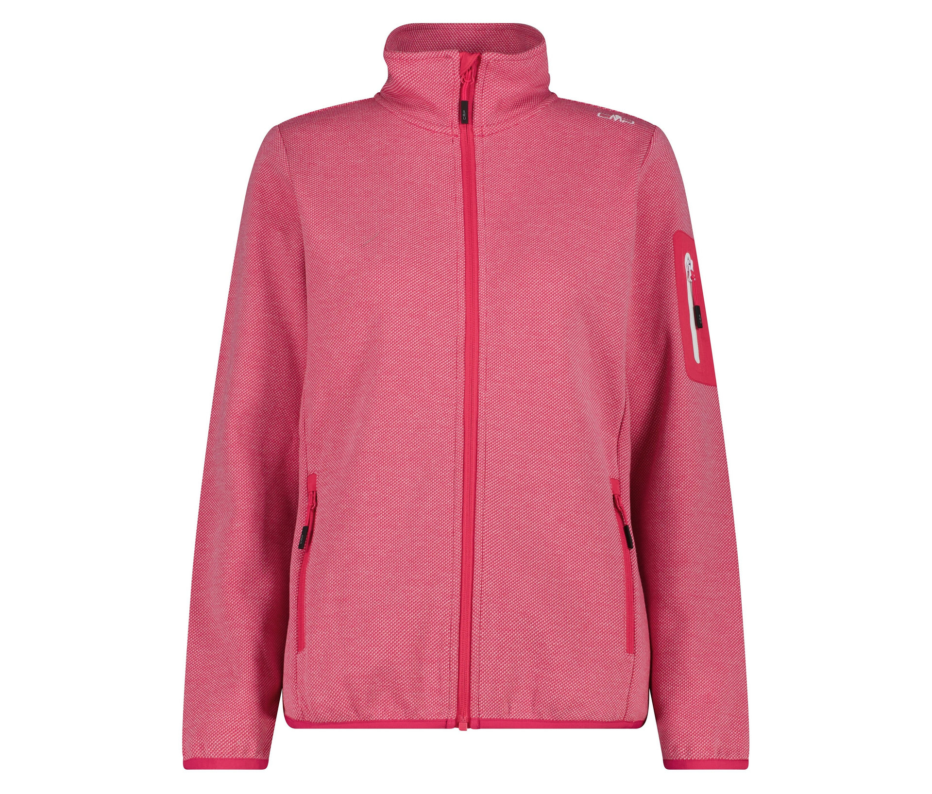 Bluza polarowa CMP Knit Tech- czerwony/różowy