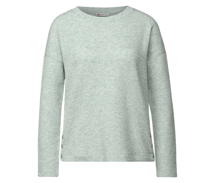 Jasnoniebieska koszulka ze strukturą od Street One.