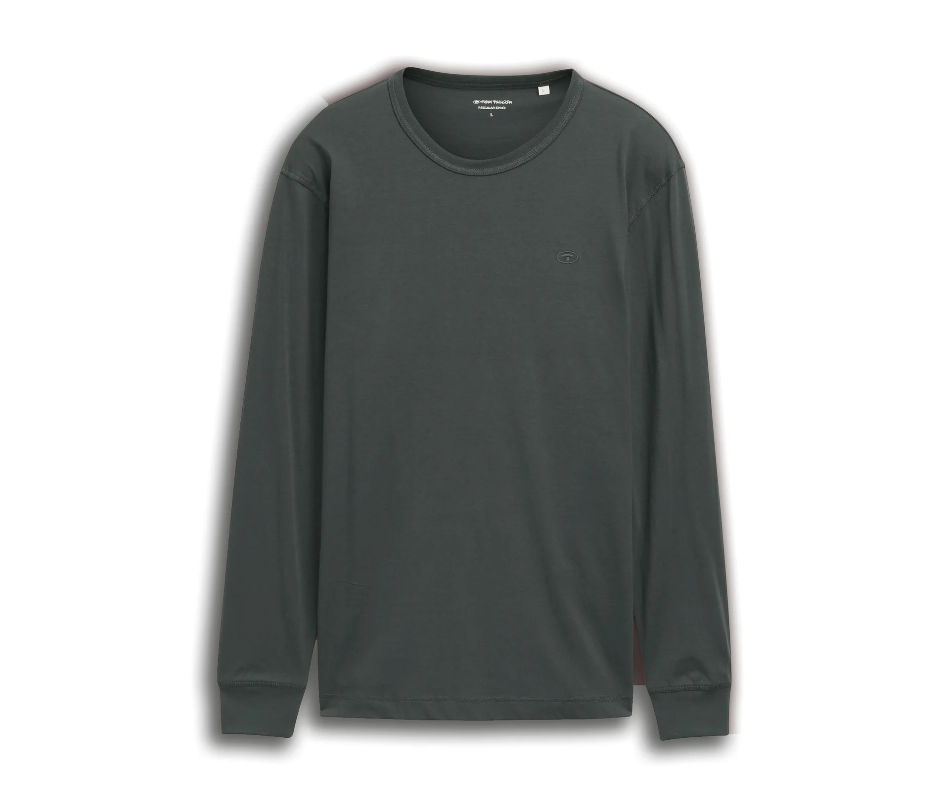 Koszulka z długim rękawem Tom Tailor Basic, Darkest Olive