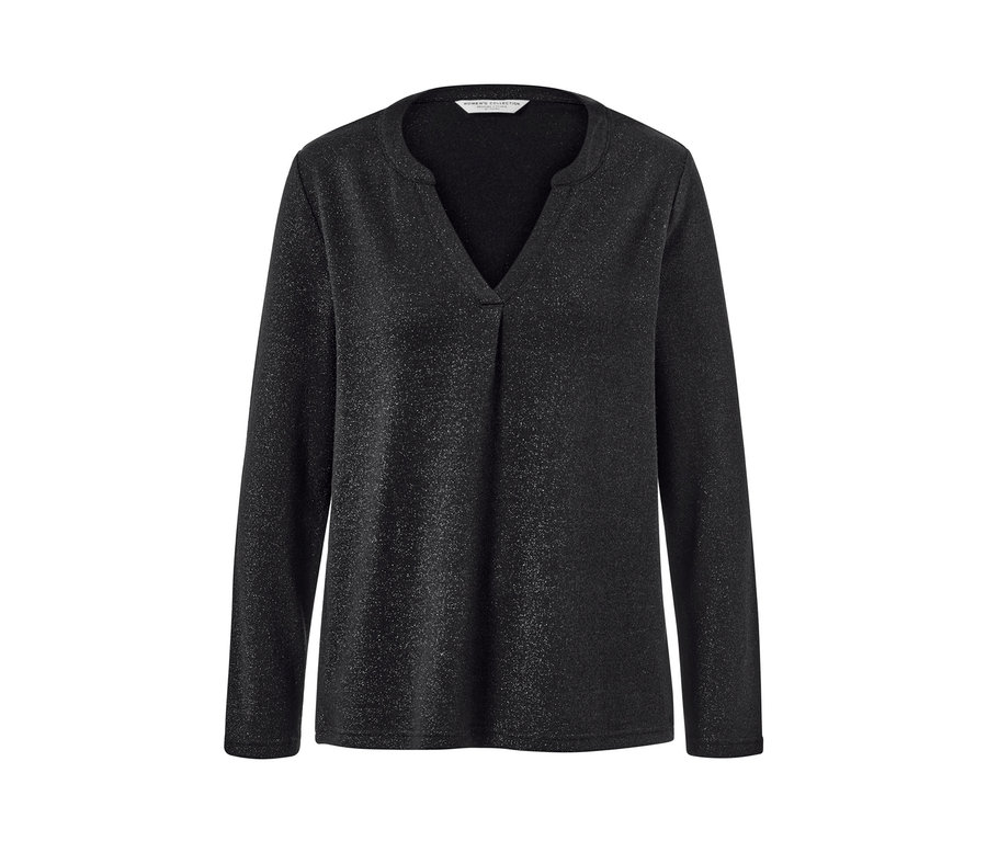 Błyszcząca bluzka.