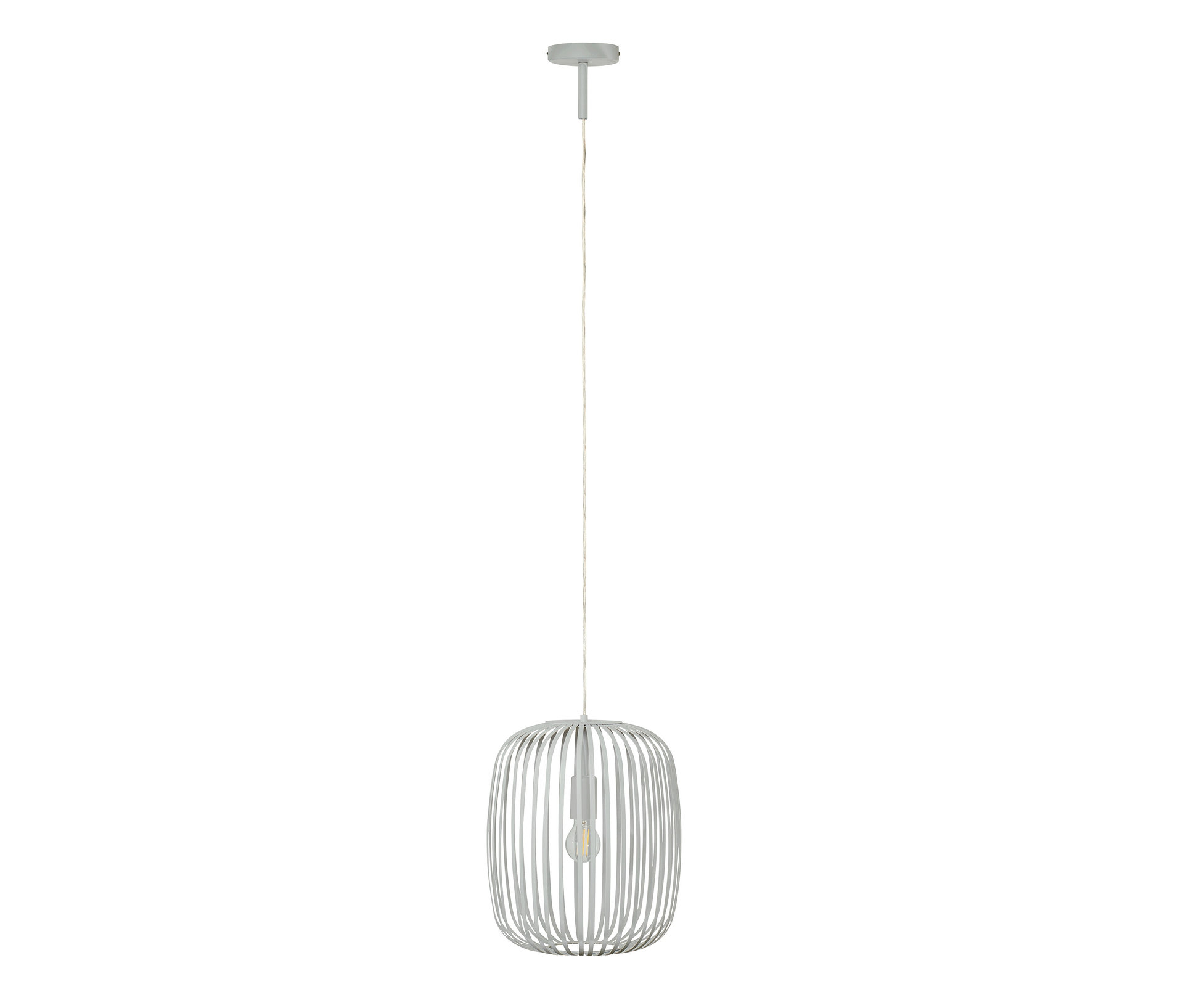 Tchibo - Metalowa lampa wisząca - kolor: szary