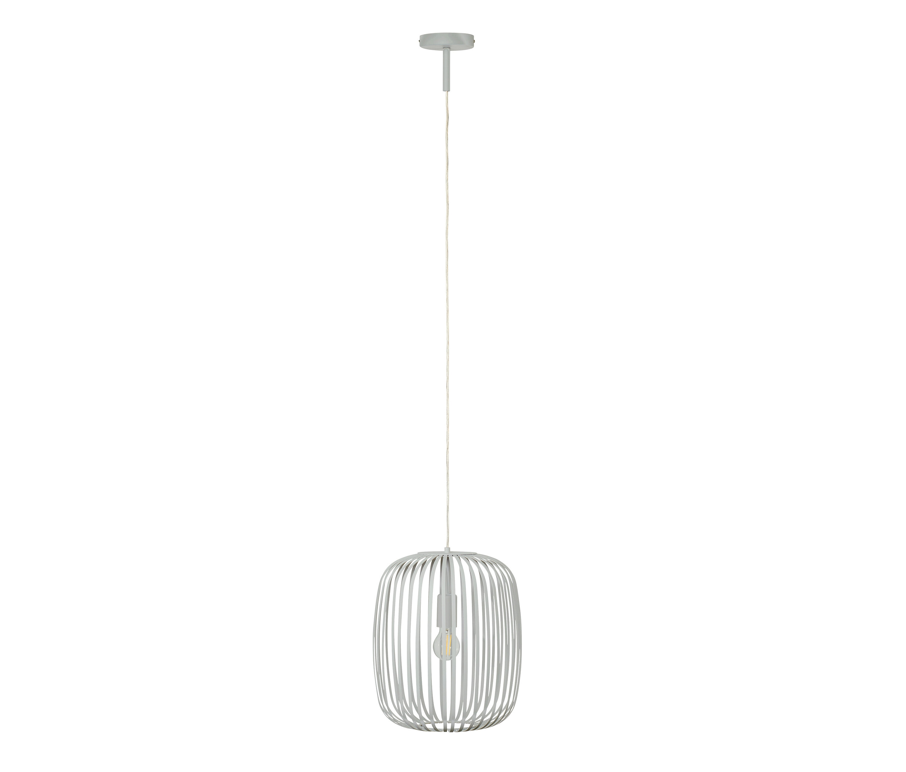 Tchibo - Metalowa lampa wisząca - kolor: szary