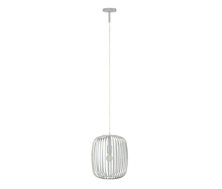 Metalowa lampa wisząca.