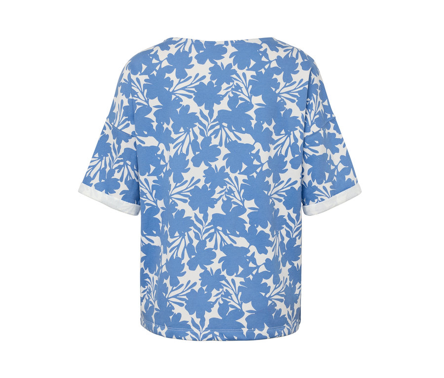 Jasnoniebieska bluza dresowa we wzory.