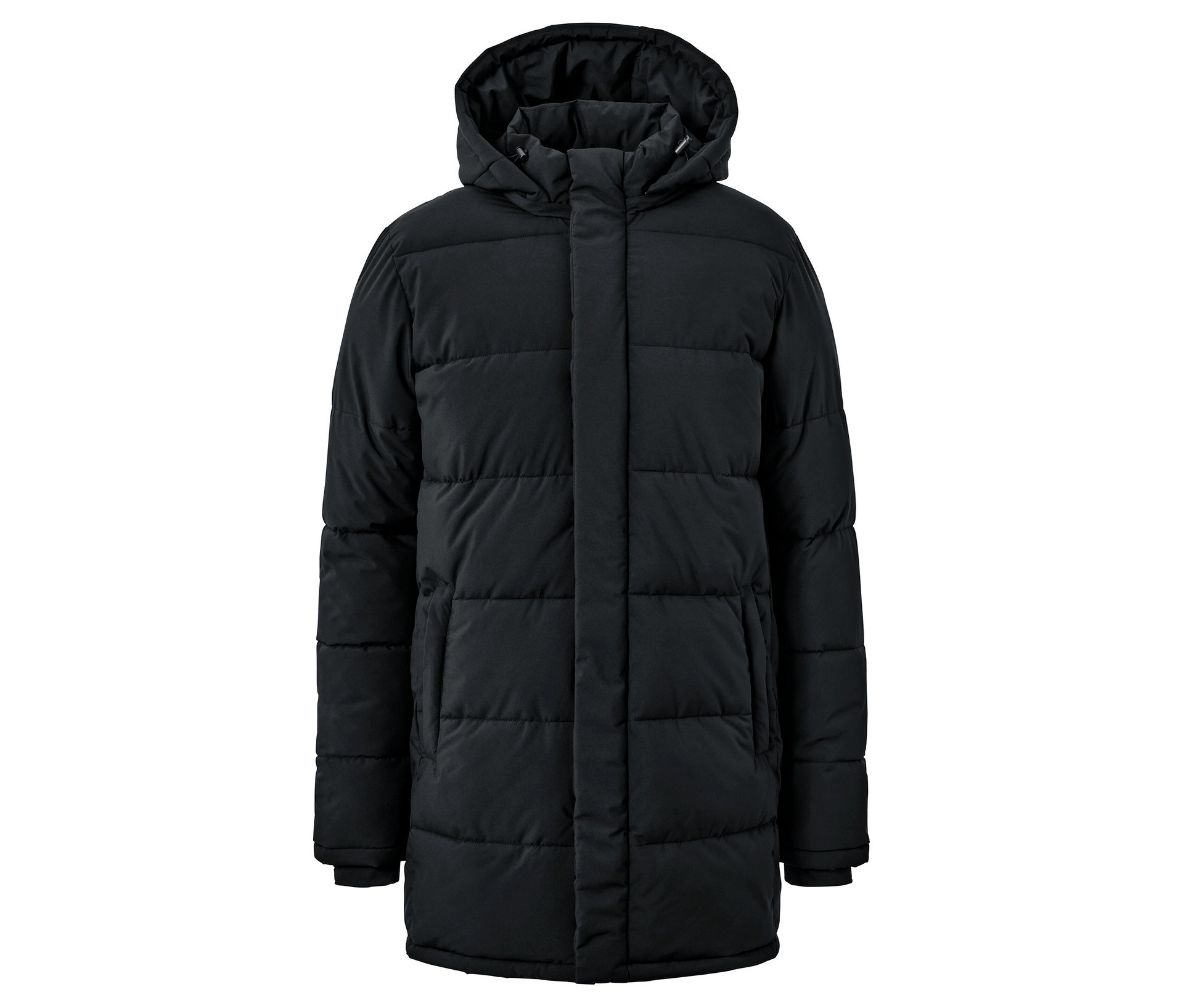 Tchibo - Pikowana parka z kapturem- czarny