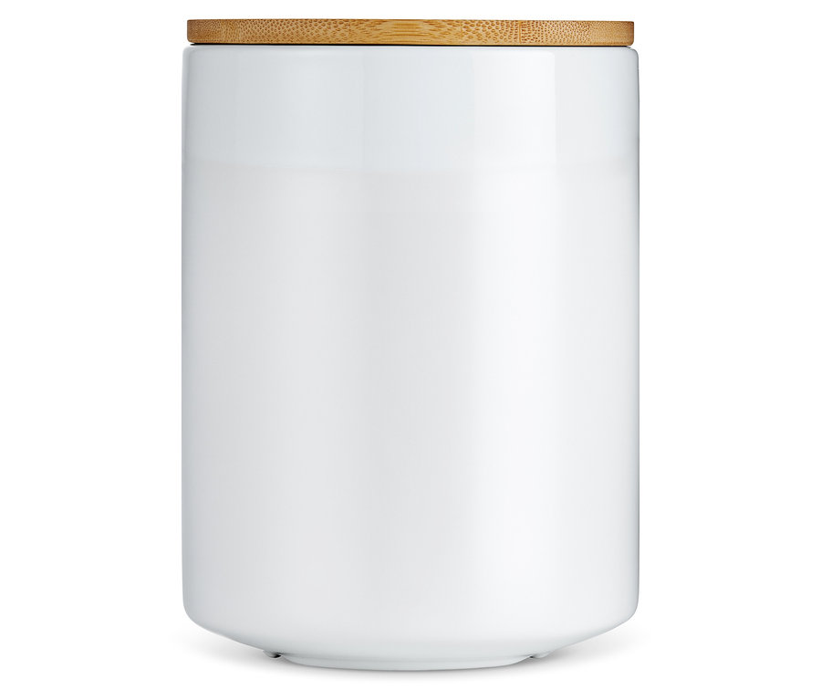 Puszka na kawę, ceramiczna, 500 g, biała