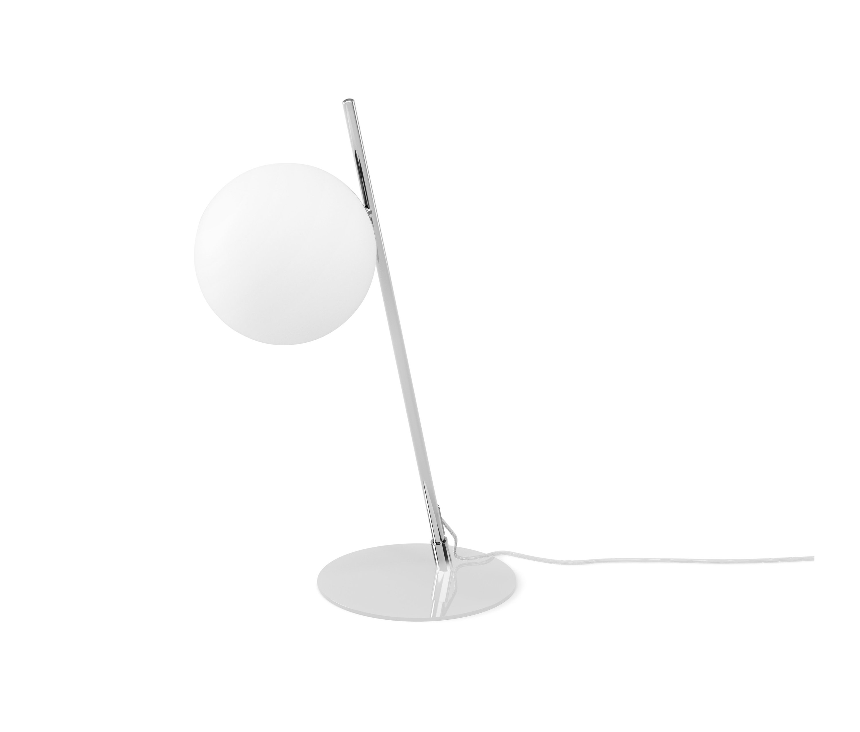 Tchibo - Metalowa lampa stołowa - kolor: biały