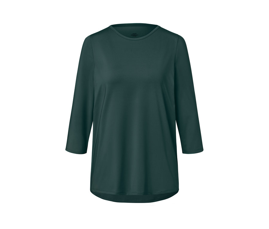 Ciemnozielona koszulka funkcyjna z rękawami 3/4.