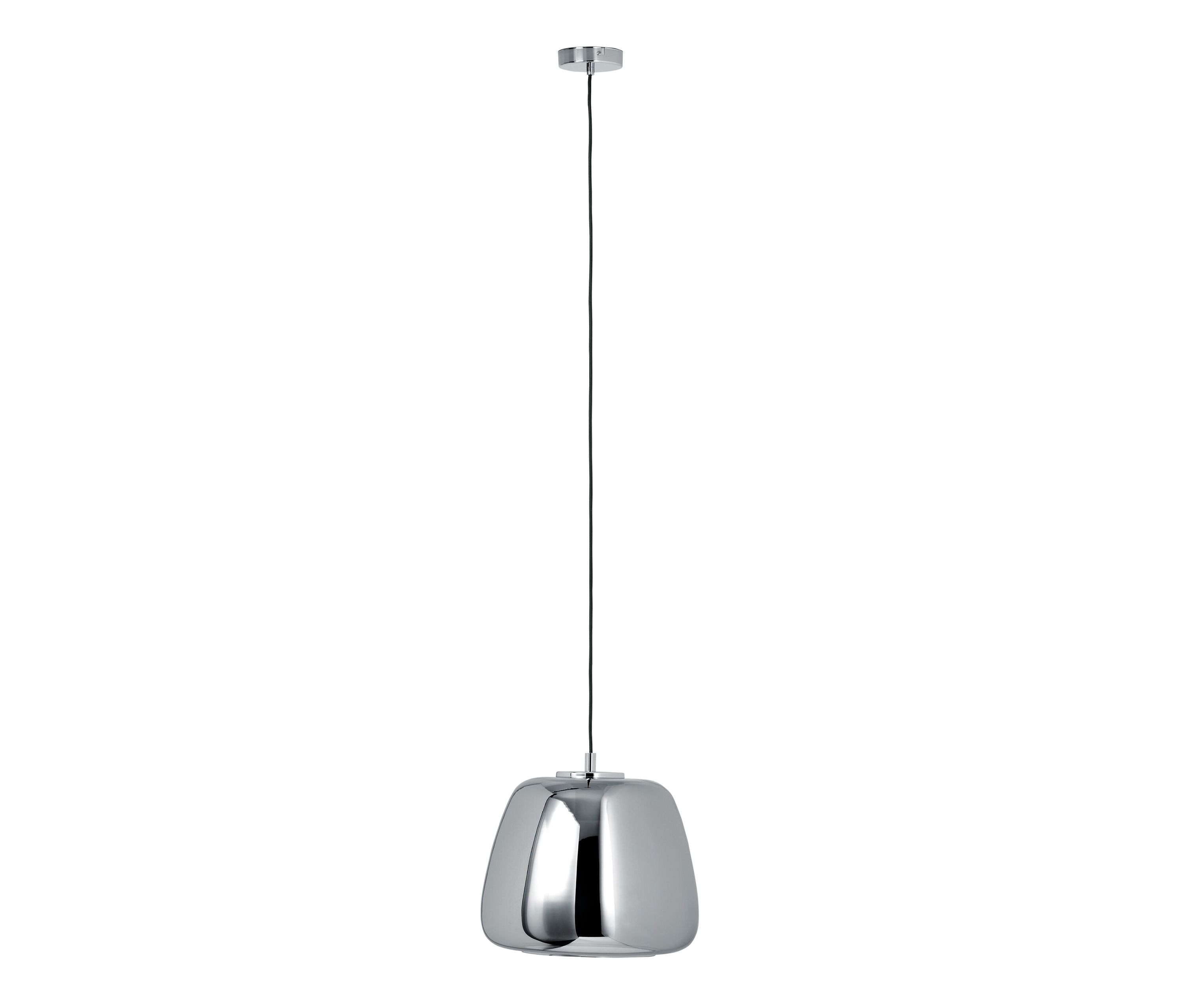 Tchibo - Chromowana lampa wisząca - kolor: czarny