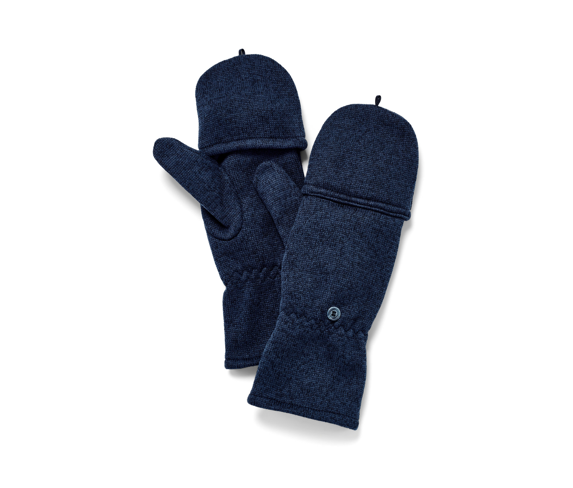 Tchibo - Rękawice-łapawice z dzianiny polarowej - unisex- niebieski