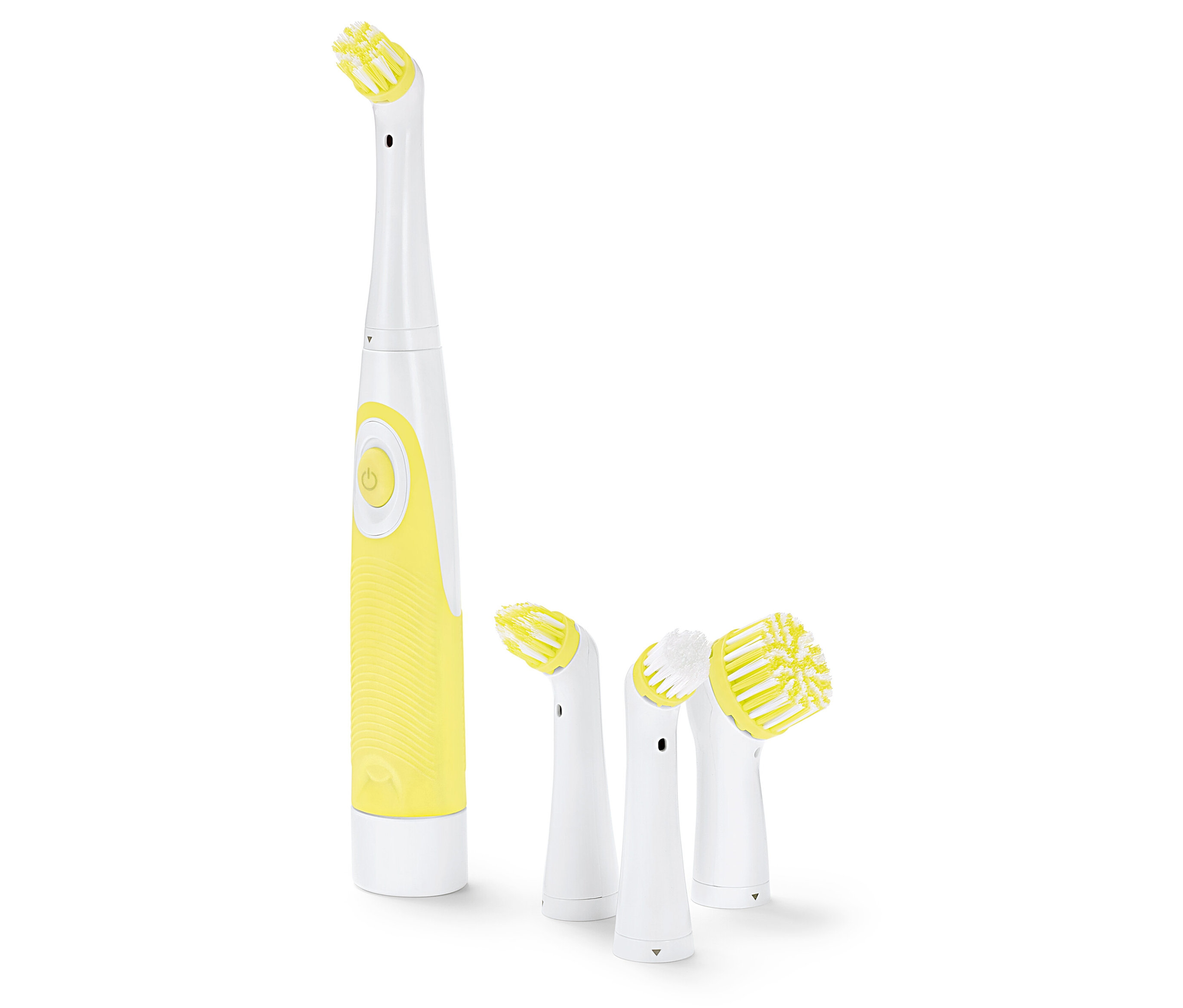 Tchibo - Elektryczna szczotka czyszcząca - kolor: biały/żółty