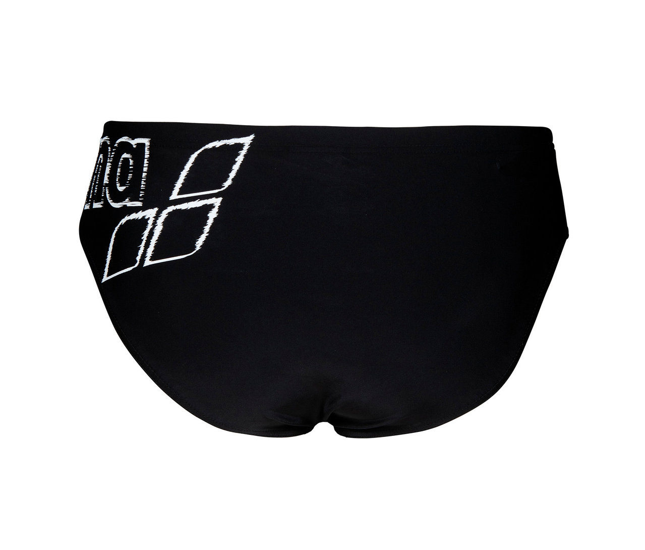 Czarne kąpielówki arena Scratchy z tyłu.