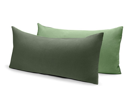Dżersejowe poszewki na poduszki, 2 sztuki, zielone