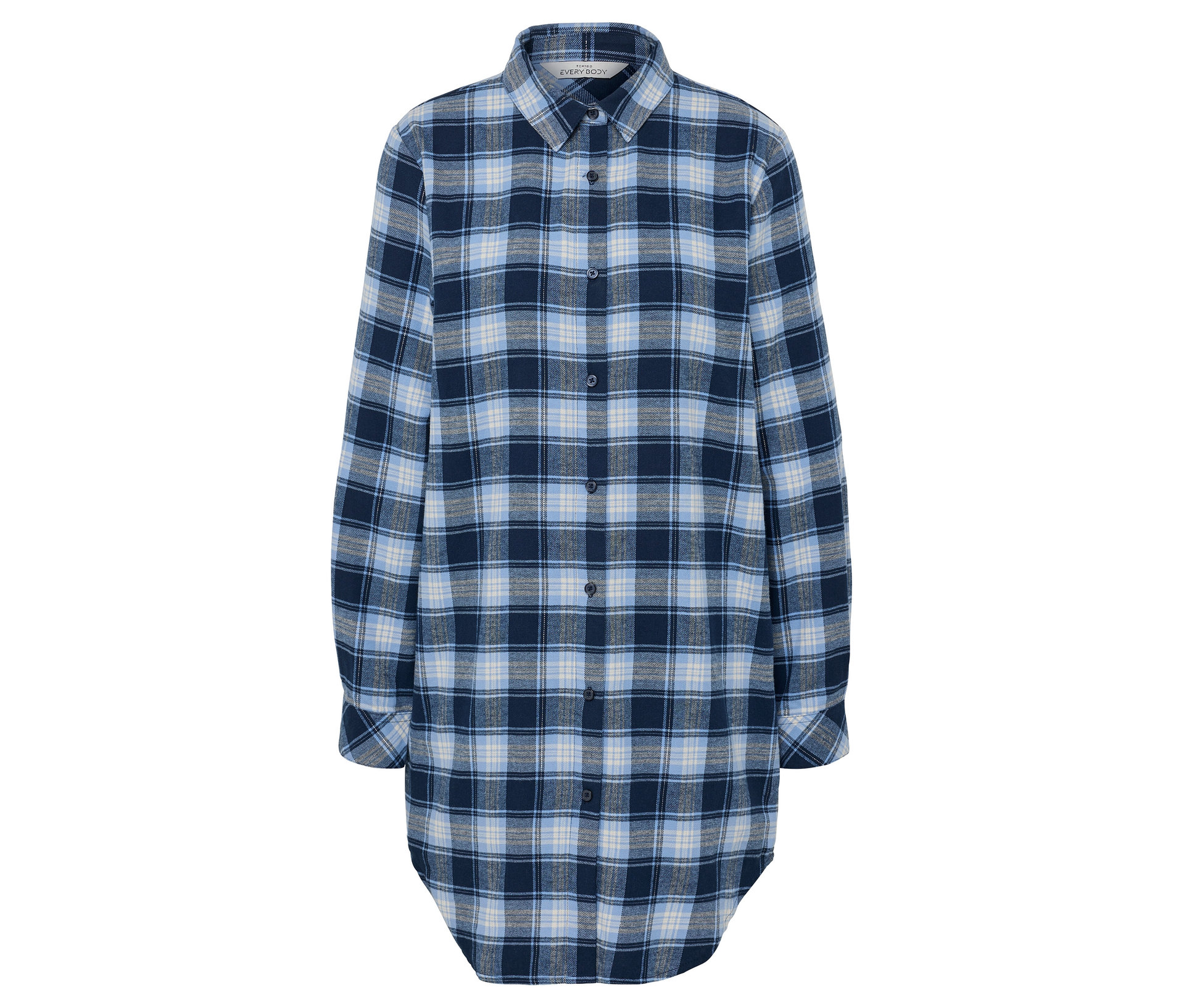 Tchibo - Flanelowa koszula nocna- niebieski