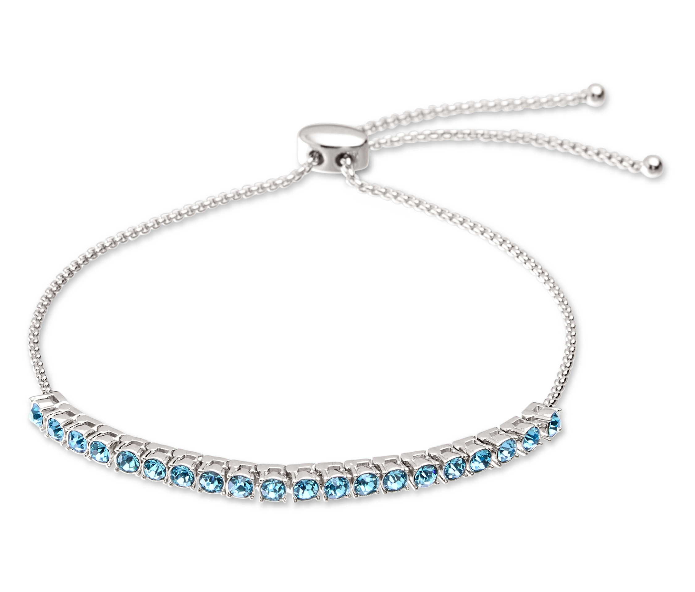 Tchibo - Bransoletka ze szklanymi kryształkami - kolor: niebieski