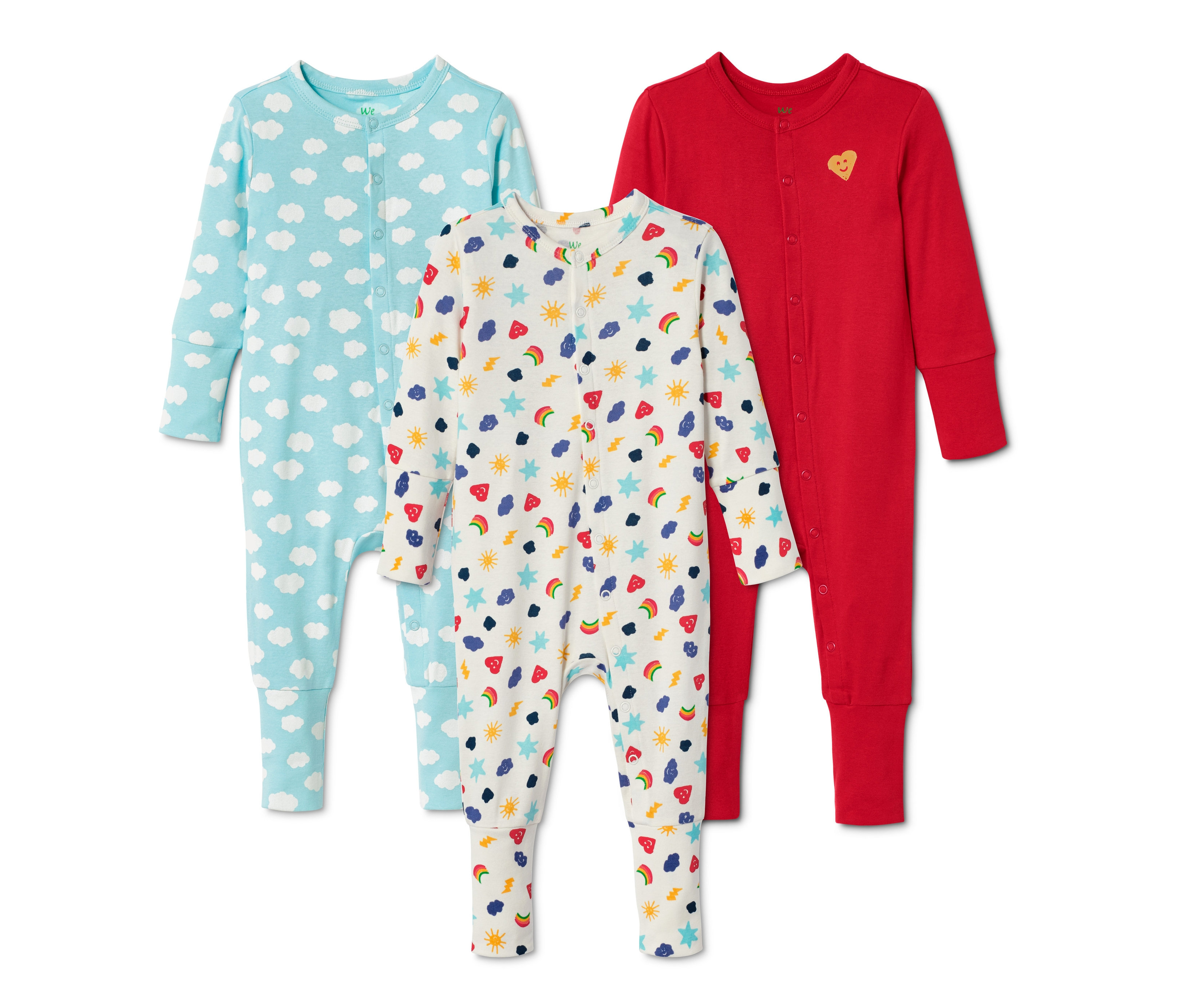 Tchibo - Piżamy z bawełny ekologicznej, niebieski/czerwony/z nadrukiem