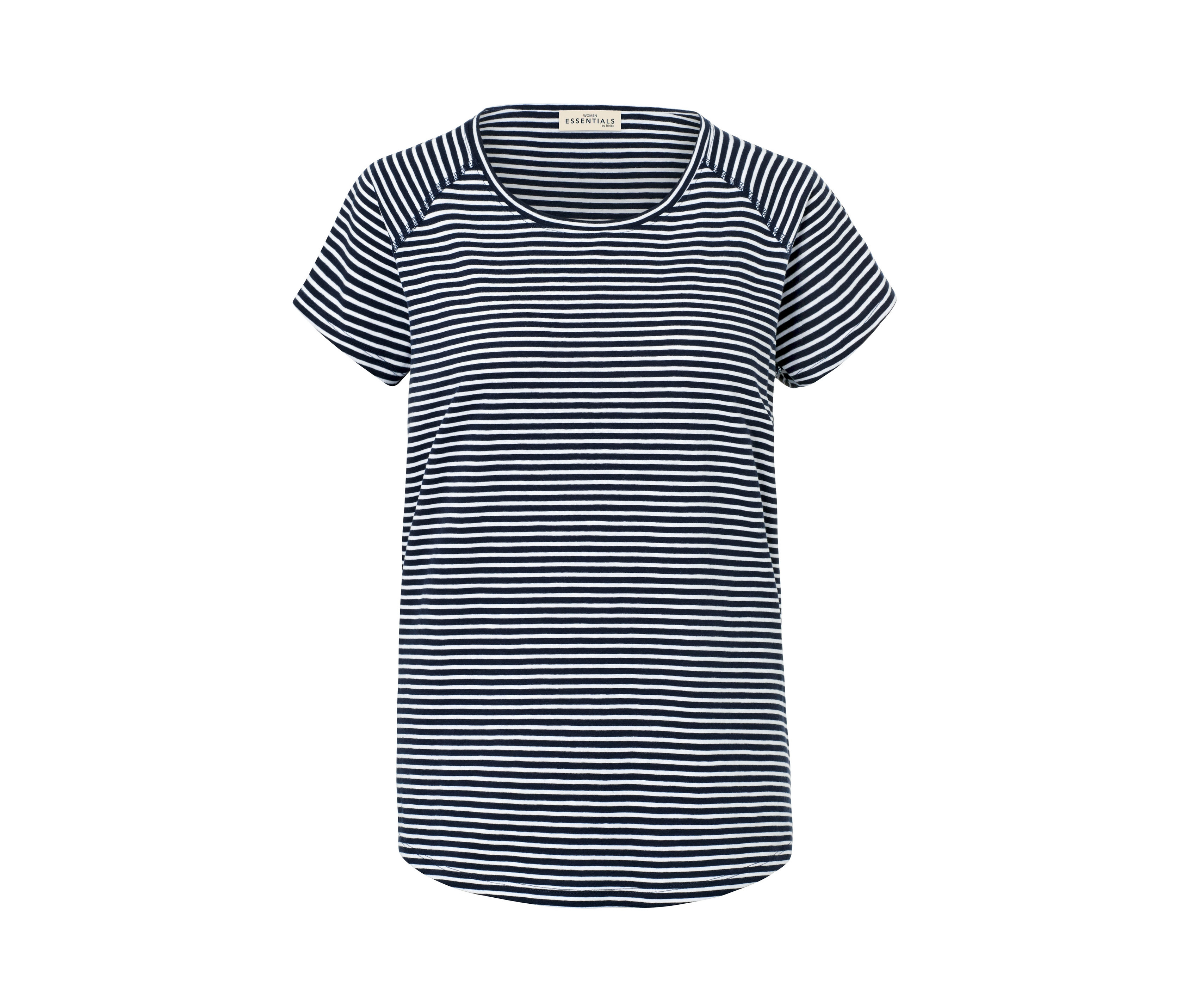 Tchibo - Koszulka w paski- biały/niebieski/w paski