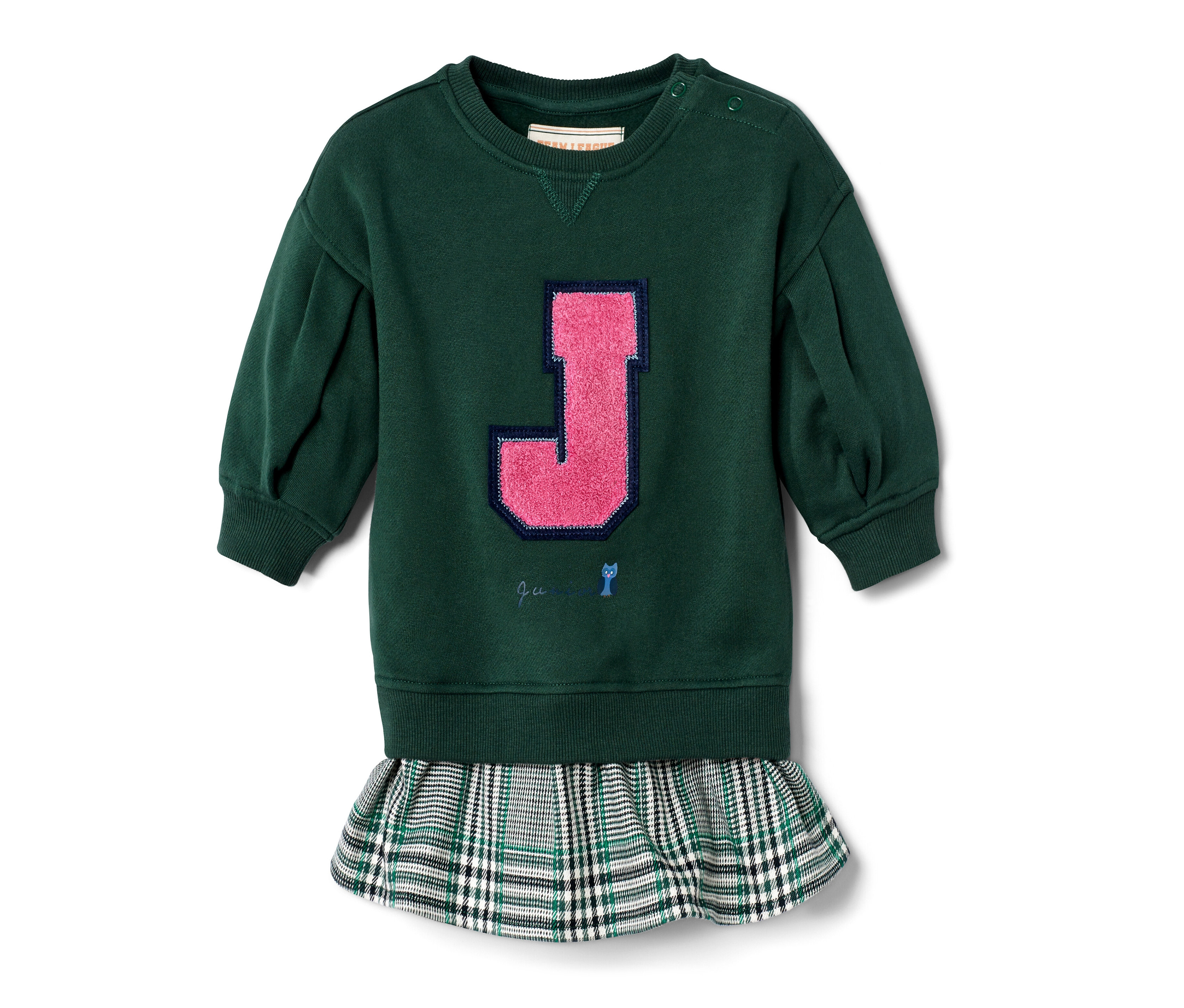 Tchibo - Sukienka- beżowy/niebieski/w kratkę