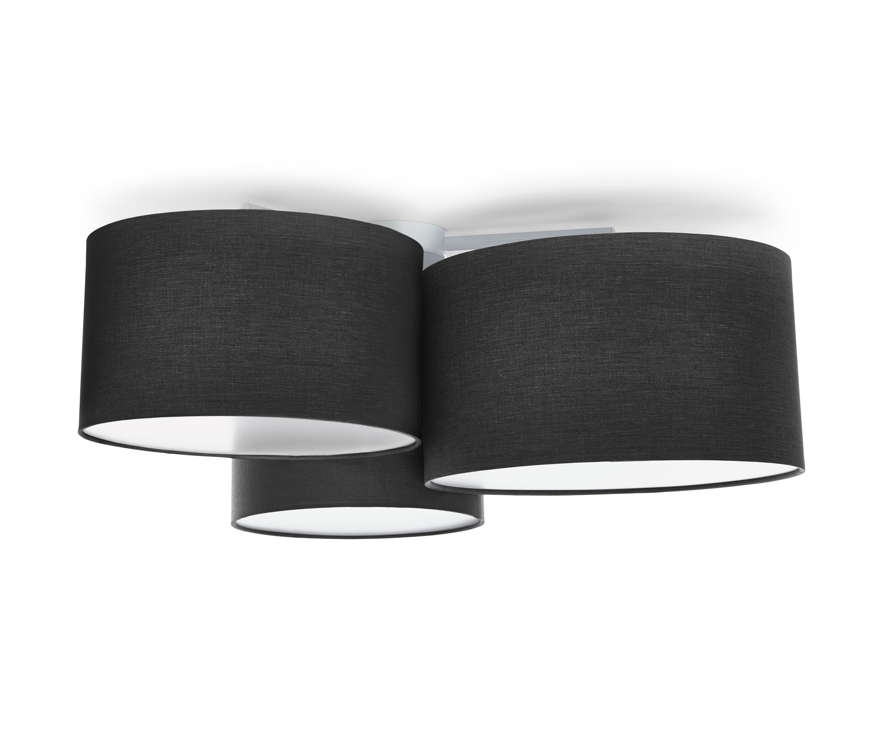 Tchibo - Lampa sufitowa z tekstylnym kloszem - kolor: czarny