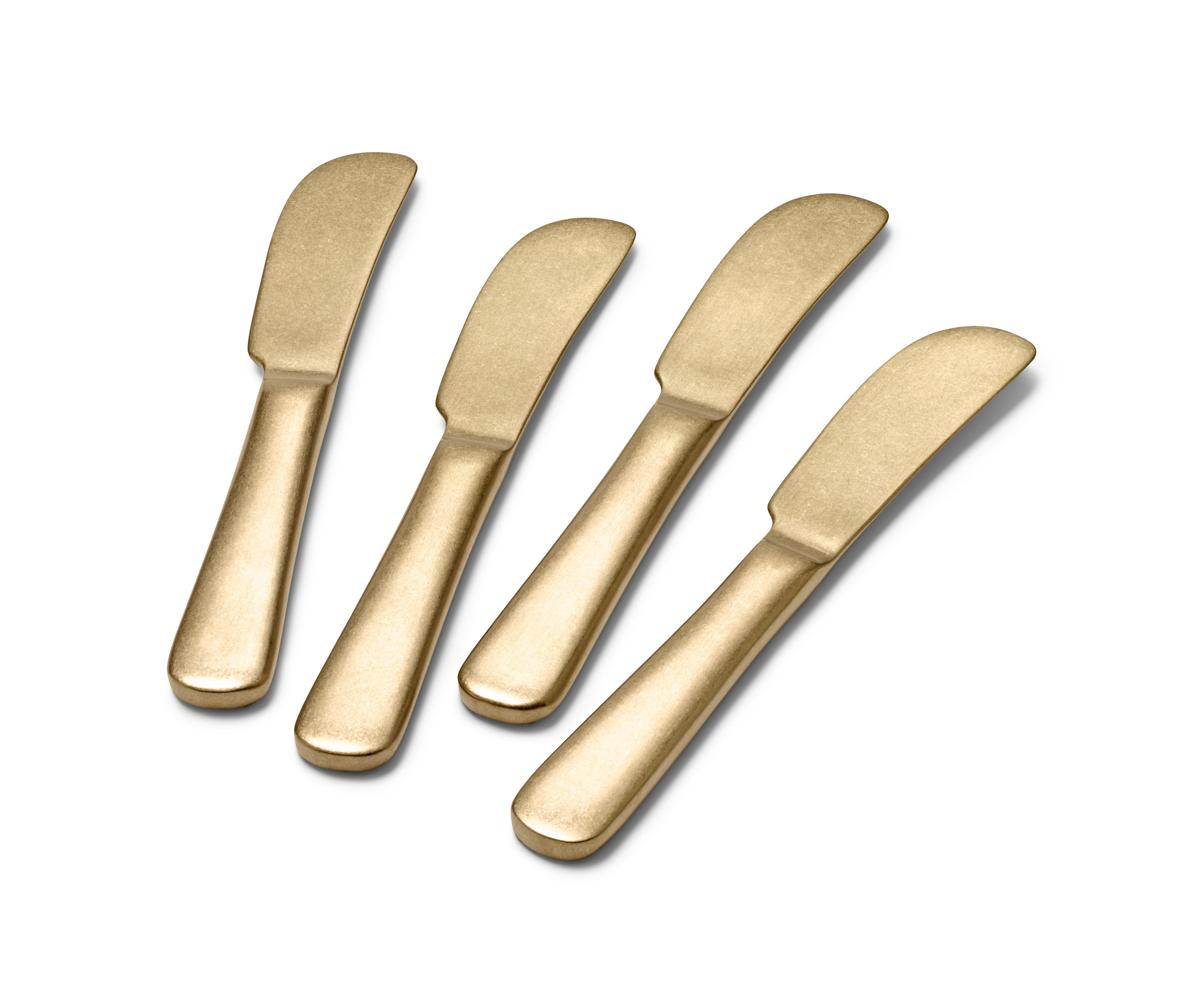 Tchibo - Noże do masła - kolor: złoty/brązowy