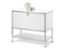 Biała szafka typu sideboard »CN3« z 1 klapą. Na górze stoi ceramiczny dzbanek i miska.