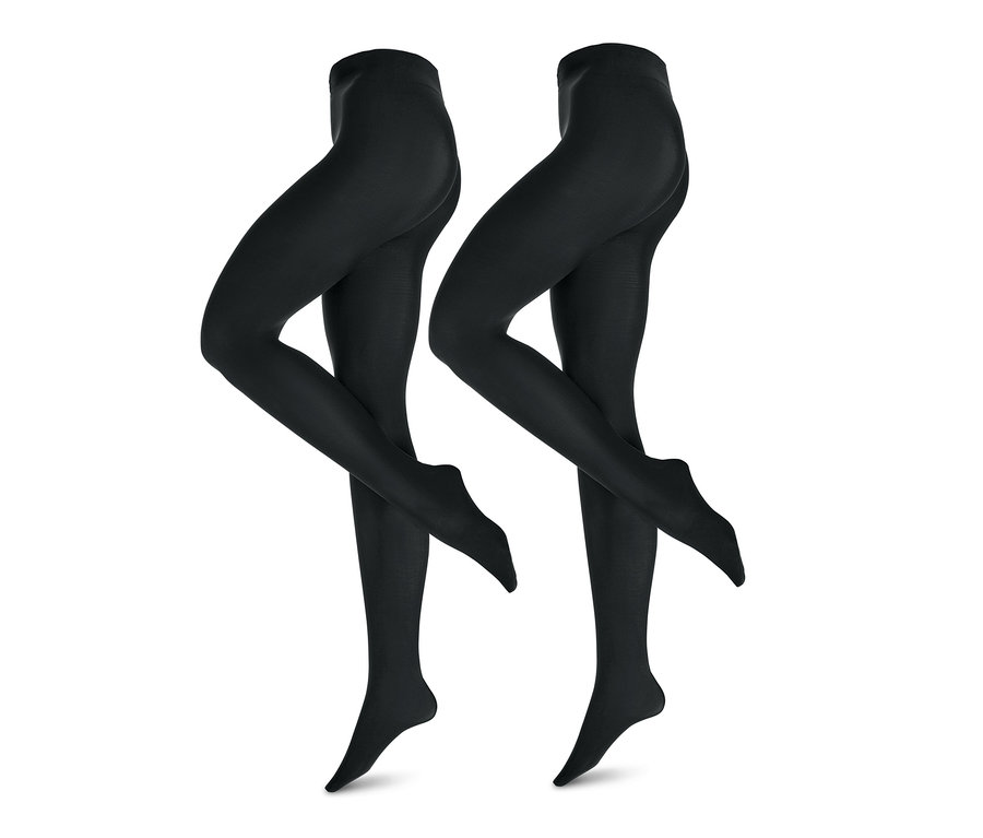 Dwie pary czarnych rajstop 80 DEN.