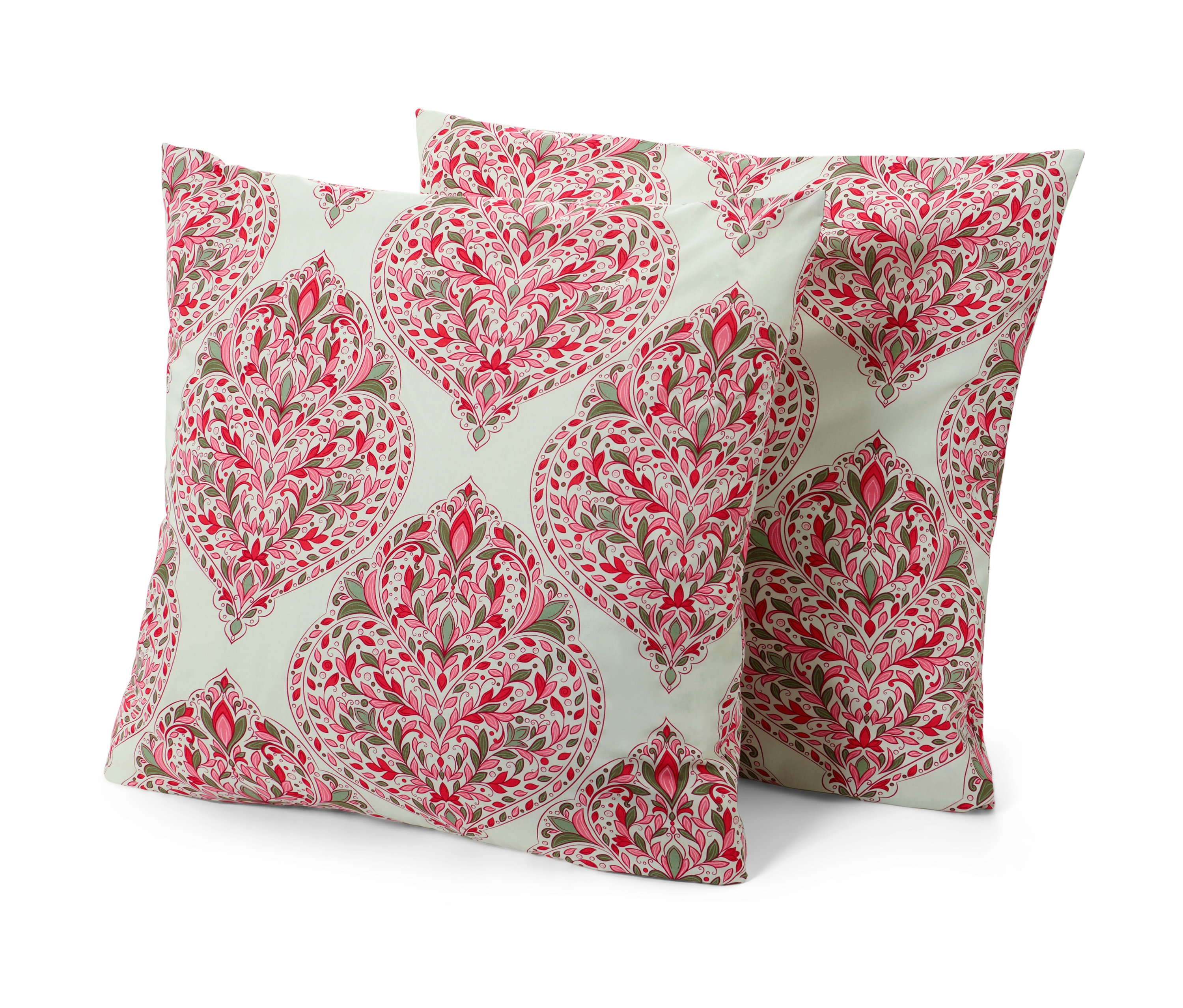 Tchibo - Poszewki na poduszki z bawełny renforcé, 2 sztuki, w ornamenty, ok. 80 x 80 cm