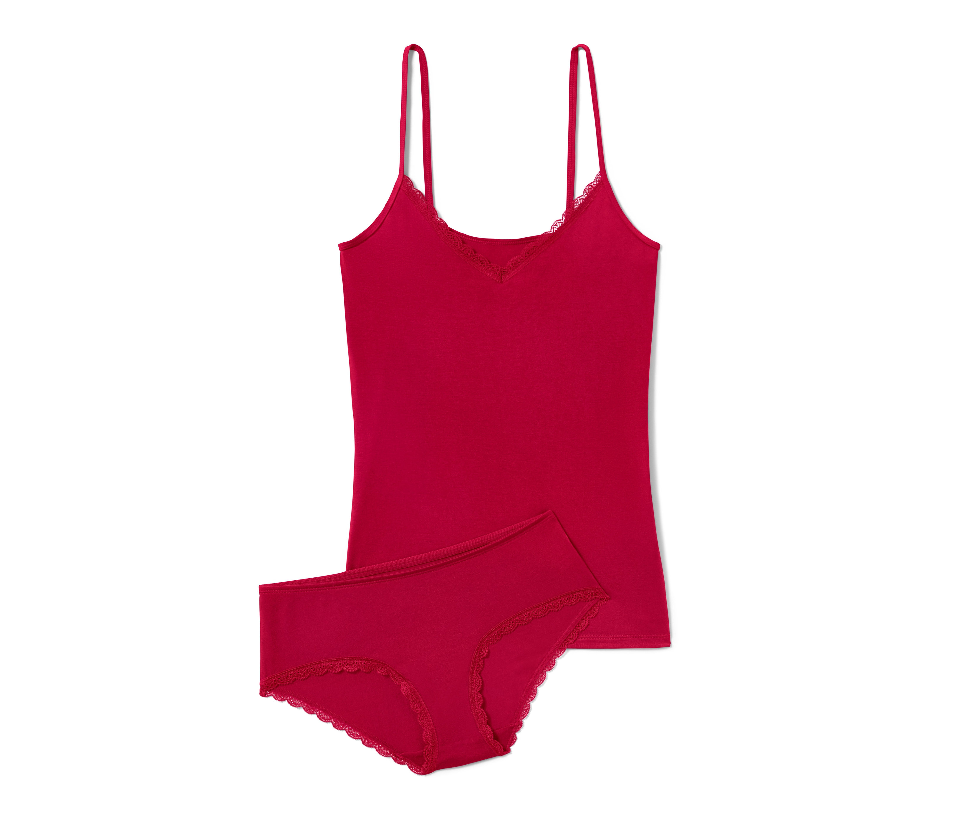 Tchibo - Zestaw: podkoszulka i figi- czerwony