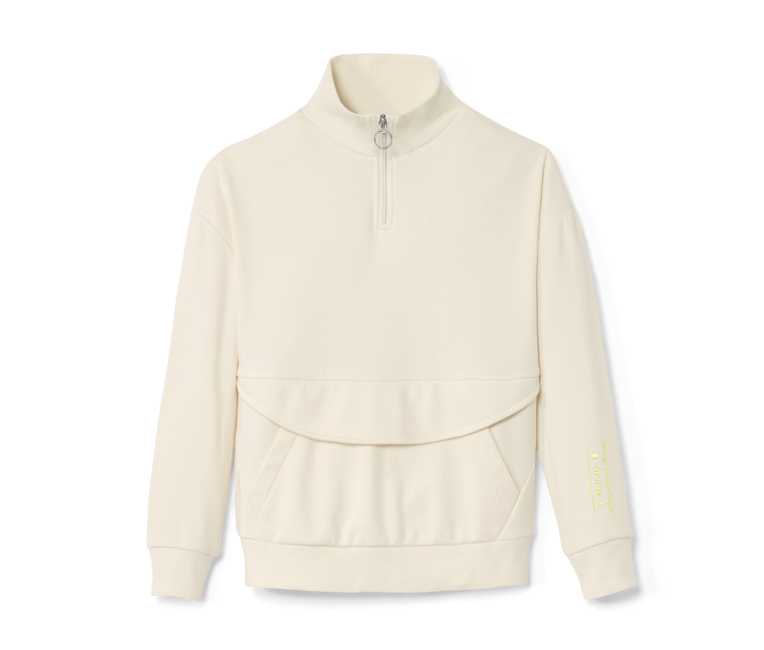 Tchibo - Bluza z rozpinanym kołnierzem golfowym, biały