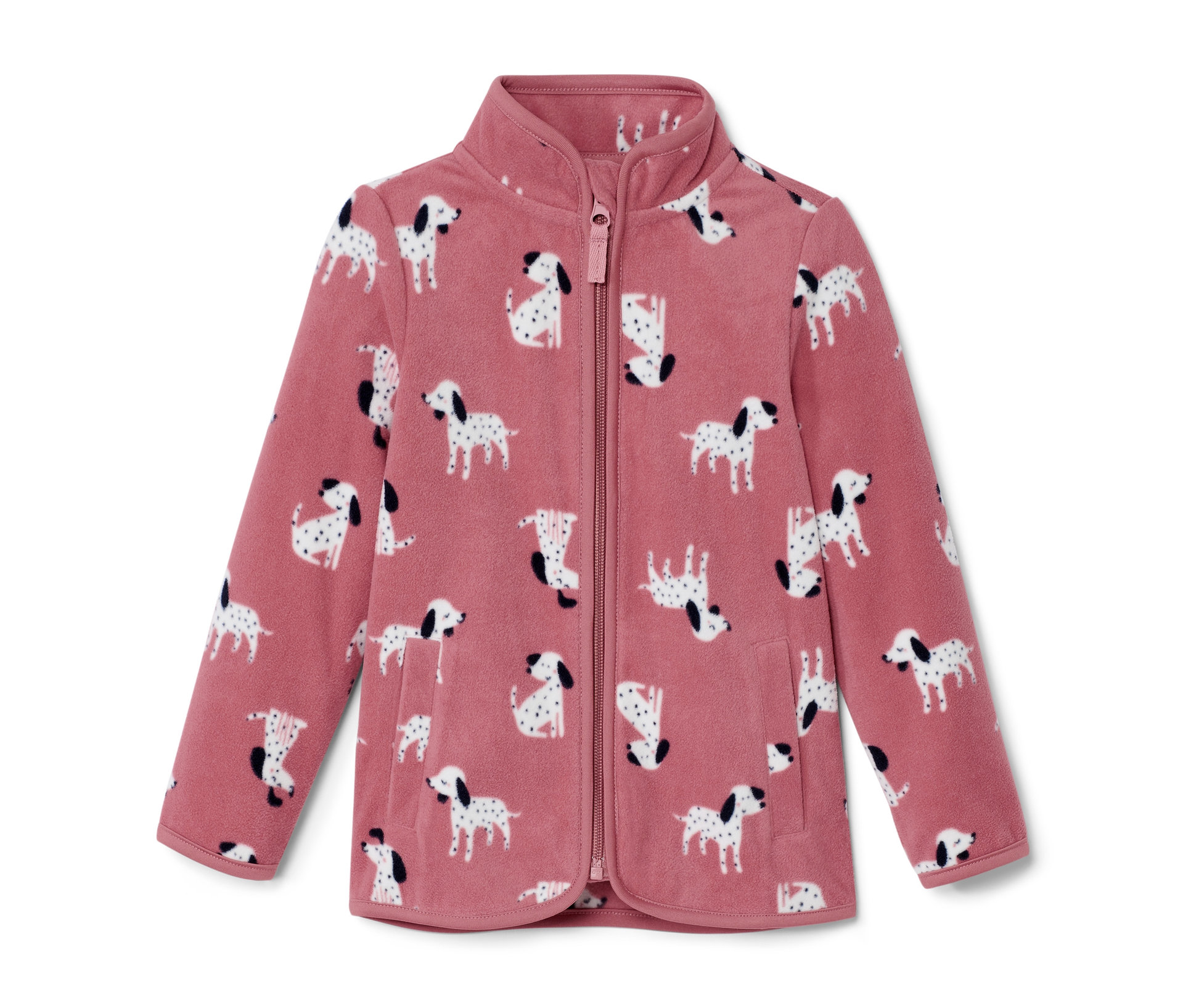 Tchibo - Dziecięca bluza polarowa- czarny/różowy/z nadrukiem