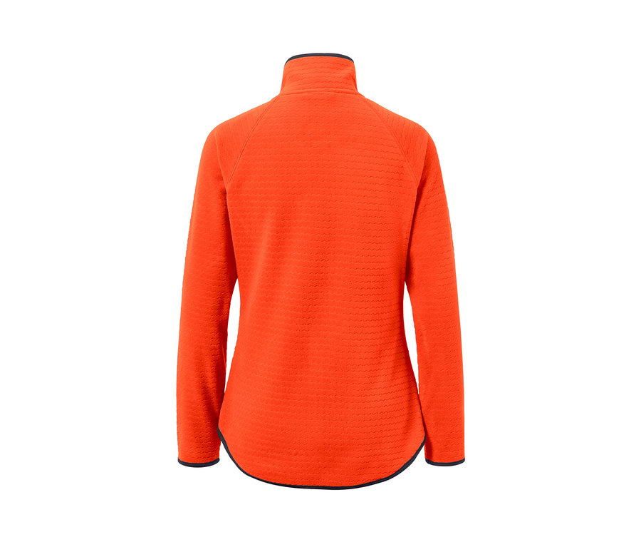 Widok z tyłu na bluzę z polaru.