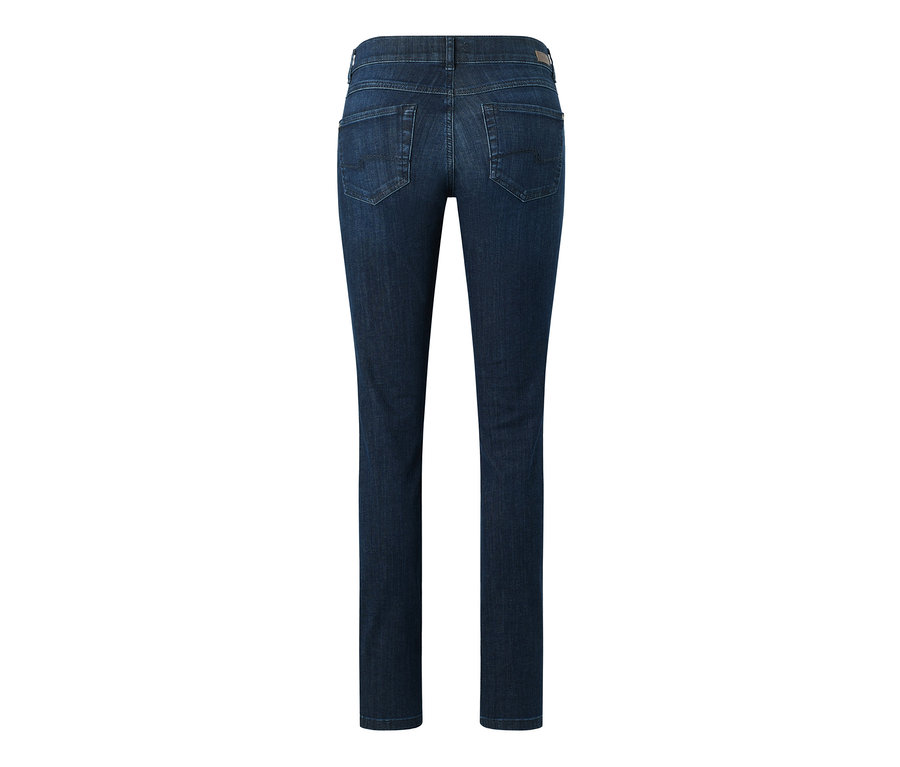 Widok z tyłu dżinsów Angels „Cici” Slim Fit, granatowe.
