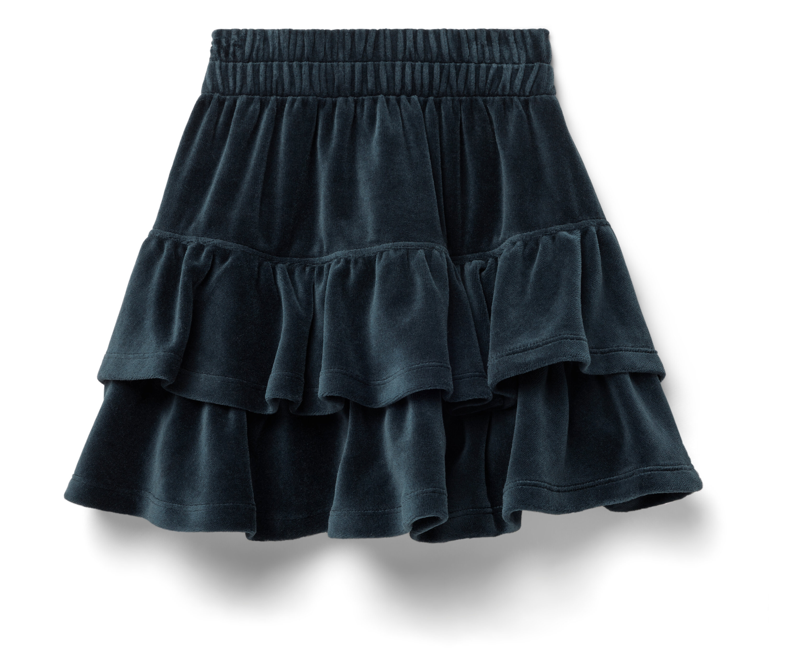 Tchibo - Spódnica warstwowa z miękkiego aksamitu, niebieski