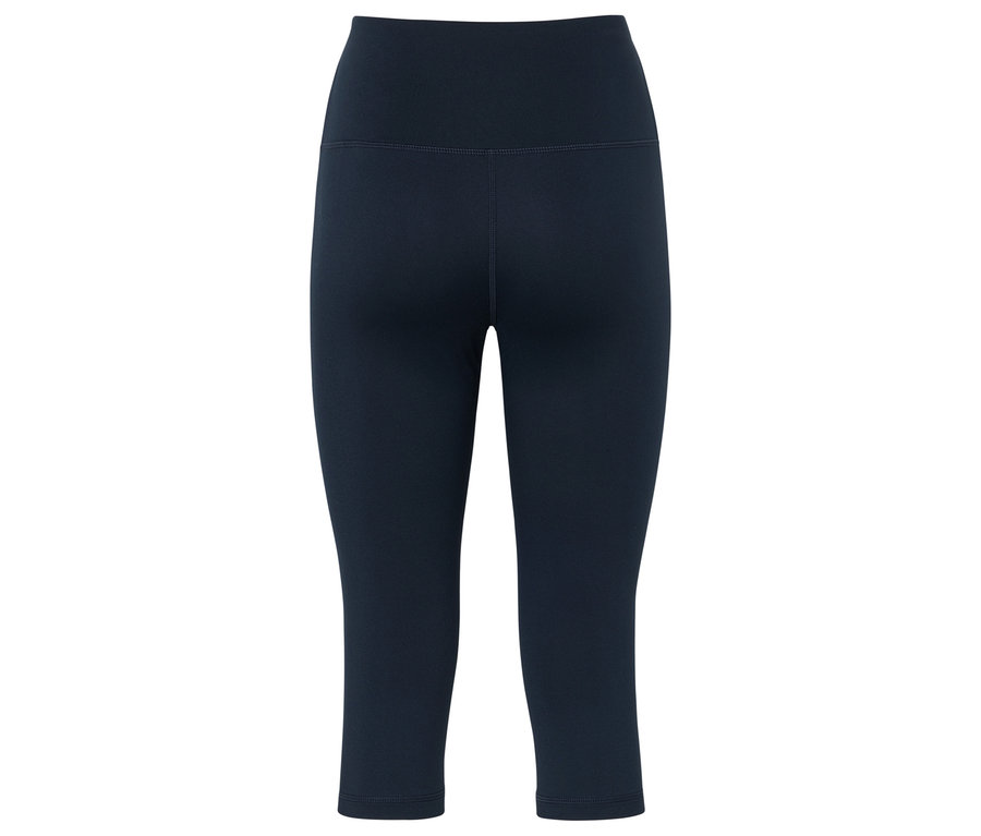 Granatowe legginsy sportowe z wysokim stanem.