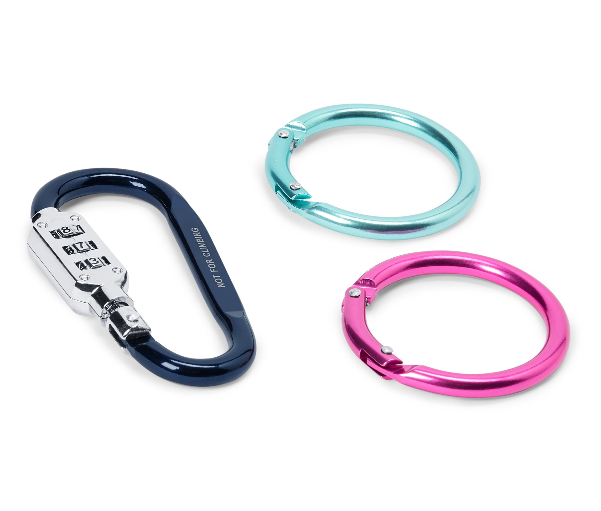 Tchibo - Karabińczyki - kolor: niebieski/żółty